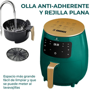 Friggitrice ad Aria Multifunzione da 4,5L con Controllo Digitale, Stile Classico e Moderno, Materiale in Plastica e Acciaio Inossidabile - Product Image 5