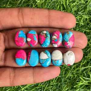 Superior Quality Cotton Candy Turquoise Loose Gemstones with Shine Crystal Clear Transparency for Jewelry Craft and Decoration - Product Image 1