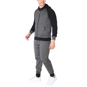 Chándal ajustado transpirable de talla grande con logotipo personalizado para hombre, respetuoso con el medio ambiente, precio al por mayor para conjuntos lisos - Product Image 2