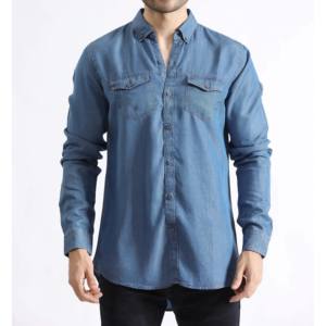 เสื้อยีนส์แขนสั้นของผู้ชายผ้าฝ้ายถักแบบถักสำหรับระบายอากาศผลิตตามสั่ง - Product Image 4