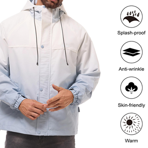 Veste softshell personnalisée pour homme coupe-vent imperméable grande taille manteau de sport en plein air camping randonnée équitation veste softshell pour hommes - Product Image 5