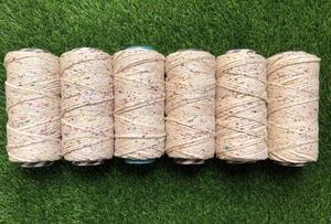 Hilos de algodón multicolores de macramé hechos a medida en conos para elaborar colgantes de pared vibrantes proyectos de colgadores de plantas para tejer - Product Image 3