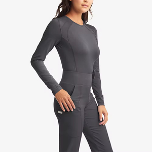 Meilleur matériau, couleur personnalisée, logo, tissu peigné de haute qualité, sous-vêtements de travail unisexes, vente chaude, blouses médicales personnalisées - Product Image 2