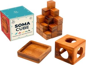 Wholesale Eco-Friendly 3D <b>Wooden</b> <b>Cube</b> <b>Puzzle</b> Handcrafted Interlocking Brain Teaser for Adults Mechanical IQ Game Gift Home Decor - Product Image 6