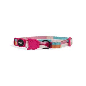 Bloom Pet Collar for <b>Dogs</b> Modern Western Style Breakaway Nylon Material Personalized Features Solid Striped LED <b>Lights</b> for Use - Product Image 2