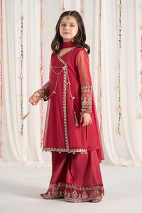 Lehenga Choli Anar Kali Bordado para Niñas Pakistaníes, con Borlas Elegantes y Estilo de Red, para Fiestas Formales, Cumpleaños y Celebraciones del Eid - Product Image 4
