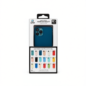 Funda de Color Puro a Prueba de Golpes de Silicona Líquida DAM para 16 Pro Max - Product Image 1