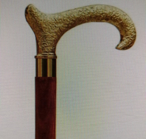 Bastón de madera con incrustaciones de latón con patrón impreso digital para promoción de oficina plegable de fibra de carbono Premium de AYAANS - Product Image 1