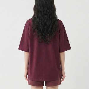 Camisetas de algodón 100% al por mayor para mujer, camisetas gráficas con logo, camisetas de color sólido para mujer, camisetas extragrandes para mujer - Product Image 2