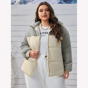 Winter Warm Casual Wear Clothing Women's Puffer <b>Jacket</b> Breathable Long Sleeves Full Zipper Up Women's Puffer <b>Jacket</b> - Product Image 1