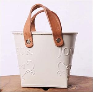 Pot de fleur en métal en fer fait à la main personnalisé pour décoration de jardin maison ferme - Product Image 1