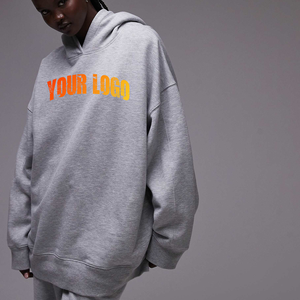 Sudadera con Capucha Larga de Punto para Mujer, Estilo Casual, Holgada, 100% Algodón - Product Image 1