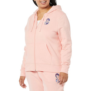 Sudaderas con cremallera para mujer Material de algodón 100% Ligero Secado rápido Logotipo personalizado Impresión Streetwear - Product Image 4