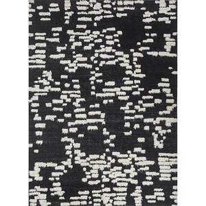 Zuri Hand Knotted Wool Rug Grey & Black AKWL-1798 New Abstract Rectangle <b>Hallway</b> Carpet for Home Living Room - Product Image 1