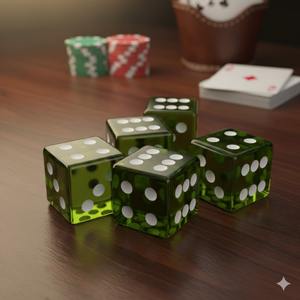 ชุดลูกเต๋าเรซิ่นใสพรีเมียม ดีไซน์อาร์ตเดโค ทำมือ เป็นมิตรกับสิ่งแวดล้อม ทนทาน เหมาะสำหรับตกแต่งบ้าน ร้านอาหาร โรงแรม - Product Image 2