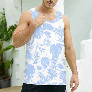 Digital Printing Tanktop Rib Sleeveless 100% Cotton <b>Singlet</b> <b>Mens</b> Blank Solid Vest <b>Men</b> Fitness Tank Top Workout Gym Shirt - Product Image 4