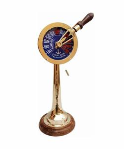 Instrument maritime de télégraphe nautique en laiton décoratif pour l'accent intérieur de thème nautique - Product Image 5