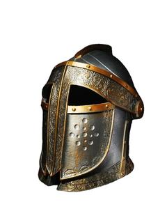 Thời Trung Cổ Đen Hiệp Sĩ cổ hiệp sĩ <span class=keywords><strong>Templar</strong></span> Mũ bảo hiểm thép rắn Mũ bảo hiểm áo giáp thiết kế mặt nạ đồng thau Mũ bảo hiểm Quà Tặng - Product Image 5