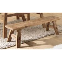 Banc d'intérieur rustique en bois massif recyclé, style antique, en pin récupéré pour bar à domicile ou table à manger pour restaurant