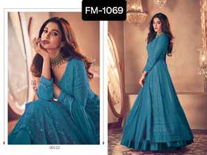 Nouveau Designer Femmes Porter Salwar Kameez Costume Meilleure Vente Style Traditionnel Indien Georgette Anarkali Longue Robe avec Dupatta Ensemble - Product Image 5
