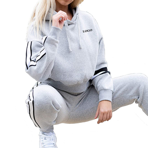 Ensemble jogging femme décontracté d'hiver en molleton respirant deux pièces OEM 2026 – Prix usine – Logo personnalisé tendance - Product Image 2