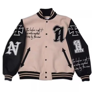 2024 Varsity chaquetas primavera otoño nuevos hombres Casual suelta Varsity chaqueta de gran tamaño béisbol Varsity chaqueta - Product Image 1