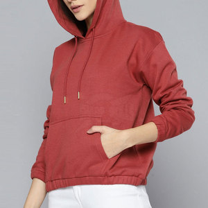 Best Selling Women's Casual Lined Cotton <b>Polyester</b> <b>Hoodies</b> with Front Logo for Winter Streetwear - Product Image 2