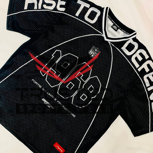 Camiseta Deportiva de Fútbol Americano Personalizada con Cuello Redondo y Manga Corta, Talla Grande, Logotipo Personalizado, Antibacteriana, Transpirable y de Secado Rápido - Product Image 5