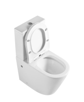 ETON ET-8380 Cuvette de toilette moderne en céramique colorée, double chasse, économie d'eau, forme carrée, évacuation en P, certifiée CE, garantie 3 ans