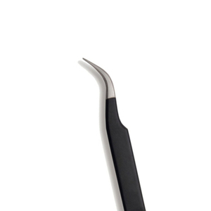 Ensemble de pinces à épiler professionnelles à pointe inclinée en acier inoxydable, très vendues, avec étui de voyage en cuir - Shears Beauty - Product Image 3