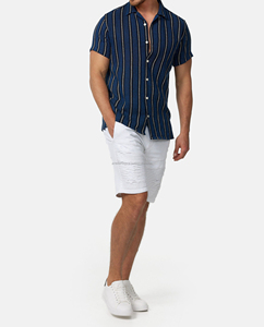 2025 dernière vente hommes Shorts pantalons Slim Fit décontracté court Denim hommes jean hommes lavé Denim Shorts été Slim Fit à la mode Shorts - Product Image 2