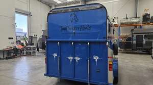 TrailTrekker 2-Horse Angle Load Float with Living Area for Camping-2HAL-C4900 <b>Cargo</b> & Utility <b>Trailer</b> - Product Image 4