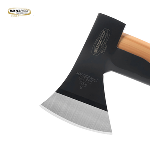 Hache de camping robuste 600g avec manche en hêtre, hache en acier au carbone forgé pour fendre du bois, survie en extérieur, jardinage - Product Image 2