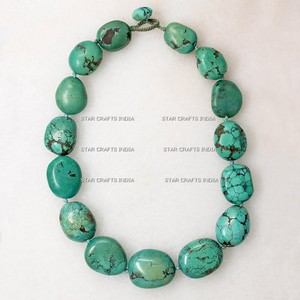 Nouvelle personnalisation femmes multi perles à la main Chokers colliers avec résine larme pendentif collier gros bijoux - Product Image 3