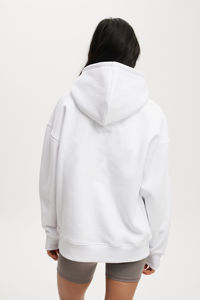 Sweat à capuche oversize pour femme en coton 100% de haute qualité, streetwear tendance, hip hop, col rond, services ODM OEM - Product Image 2