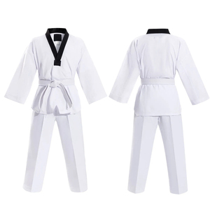 Uniforme de Taekwondo de logo personnalisé en gros fabriqué en usine vêtements d'arts martiaux de grande taille - Product Image 5