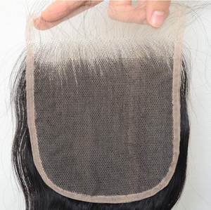 Pelucas de mujer de alta densidad con cierre 5x5, Unidad de reemplazo de cabello humano Remy sin pegamento con Base de encaje, línea de cabello Natural, cabello de bebé para mujer - Product Image 1