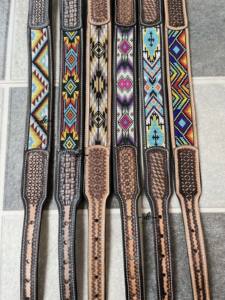 Gran oferta, Collar de perro de cuero mecanizado a mano, Cráneo, patrón occidental, collares de cuero para mascotas, venta al por mayor, producto a granel, usos múltiples - Product Image 6