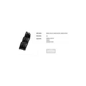 Interruptor de Elevación de Ventanas CAM KALDIRMA ANAHTARI SOL AVENSS 2003/2008 para COROLLA 2002/2007 VERSO 24 PN 84820-0F030 KRAW AN882 - Product Image 1
