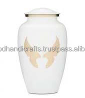 Venta caliente de alta calidad hermoso diseño latón adultos urnas de cremación para cenizas urnas hechas a mano urnas funerarias - Product Image 6