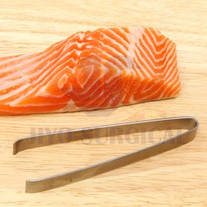 Alicates de cocina de acero inoxidable al por mayor, pinzas planas e inclinadas, herramienta Manual para quitar huesos de pescado - Product Image 4