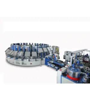 Máquina giratória automática de alta produtividade para produzir filtros, painel ou circular do carro com 30 estações