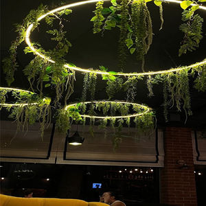 New Halo Ring LED ánh sáng mặt dây chuyền với cây xanh nhôm hồ sơ - Product Image 3