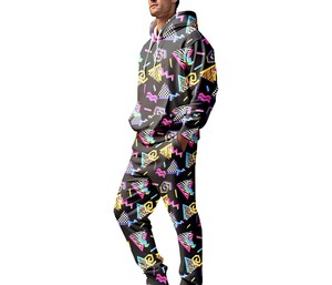 Chándal Deportivo Casual de Invierno para Hombre, Estampado, Sublimado, Diseño 2 en 1, Transpirable, de Secado Rápido, Suave, 100% Algodón, Ligero - Product Image 4