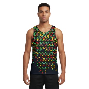 High Quality Plus Size Fitness Gym Men Sport Sublimation Cheap Tank Top <b>Running</b> Personalised Logo Custom Basketball <b>Singlet</b> - Product Image 1