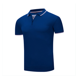 Camiseta deportiva de algodón, camiseta Polo, sudadera con solapa de costura insertada, Camiseta holgada de manga corta personalizada para hombres - Product Image 3