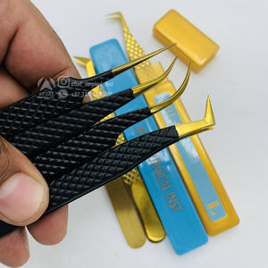 Latest Isolation <b>Eyelash</b> Extension Tweezers New Precise Tips <b>Application</b> Sustainable Steel Metal Material Isolation Tweezers - Product Image 6