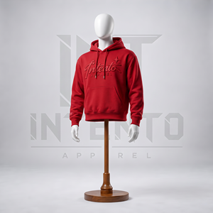 Sweat à capuche décontracté en molleton pour homme, coupe classique, épais, vert, avec logo en relief et imprimé lettres, poche kangourou avant - Product Image 4