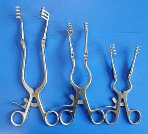 Retractor Manual de Acero Inoxidable Adson de Alta Calidad 4x4, Herramienta Quirúrgica de Precisión Clase I, Base Autoadherente, la Elección Preferida de los Cirujanos - Product Image 5