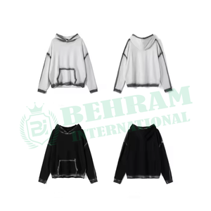 Sweats à capuche pour hommes 100% coton 500 GSM Blank Heavy Weight Hoodies For Man Vintage Sun Faded Pigment Washed Men's Hoodies & sweat-shirts - Product Image 5